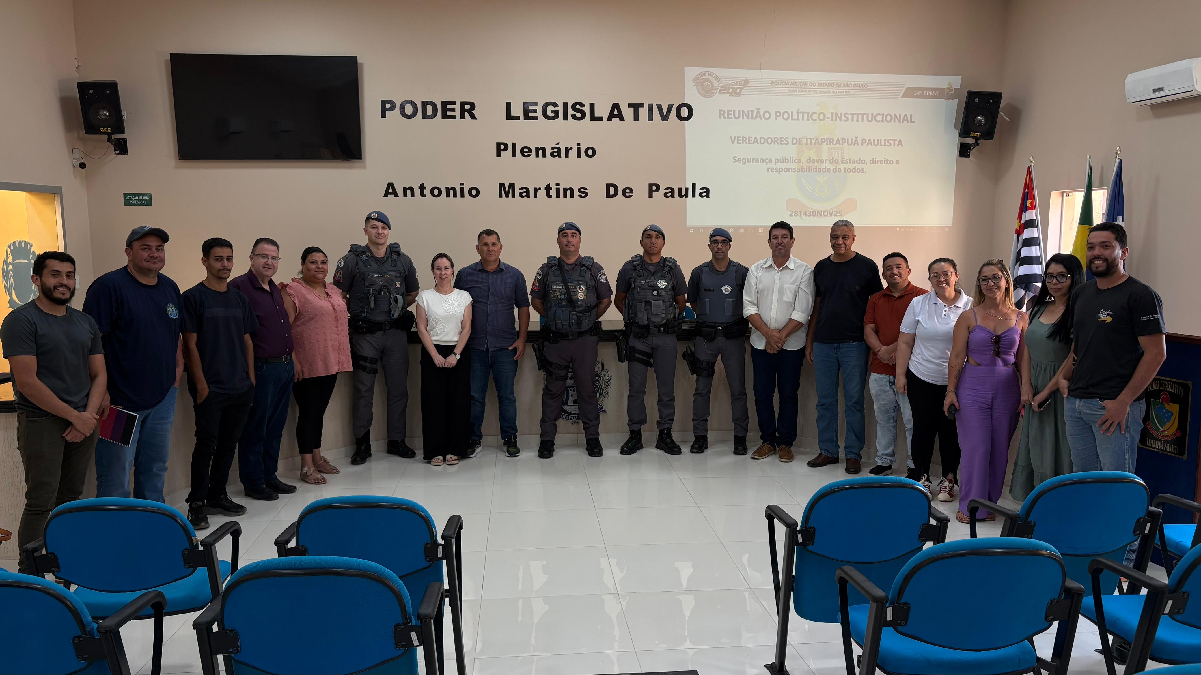REUNIÃO POLICIA MILITAR DO ESTADO DE SÃO PAULO EM ITAPIRAPUÃ PAULISTA/SP